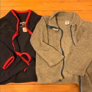 Oshkosh and carters fleece zip up